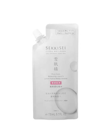 SEKKISEI Clear Wellness Balancing Liquid N Refill Pouch Facial Toner & Moisturizing Water for Sensitive Skin 5.7 Ounce