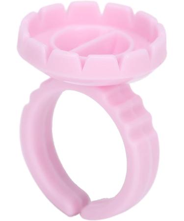 Eyelash Extension Glue Ring Cup 1.5cm / 0.6in Stable Wearing Easy To Wear Eyelash Glue Ring Cup Strong Flexibility for Professional Use(Pink 100 pcs a pack) - Buy Online on SooperMarket.com