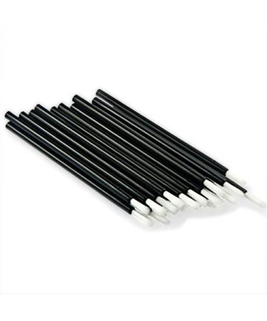 100 Pcs Disposable Makeup Lip Brushes - Soft Lipstick & Lip Gloss Applicators | Black Cosmetic Wands for Perfect Lips - Buy Online on SooperMarket.com