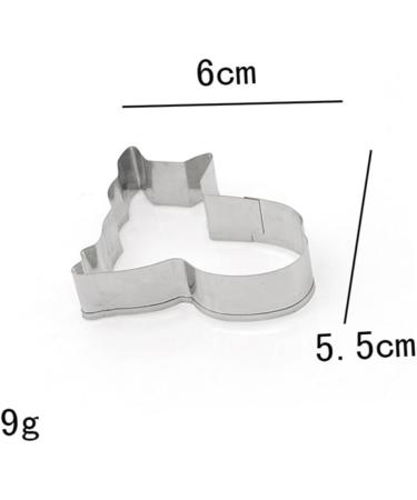 MAGICLULU 5 Pcs Cake Mold Baking Mold Stainless Steel Mold Fondant Mold Baking Tools Fudge medium Silver - Buy Online on SooperMarket.com