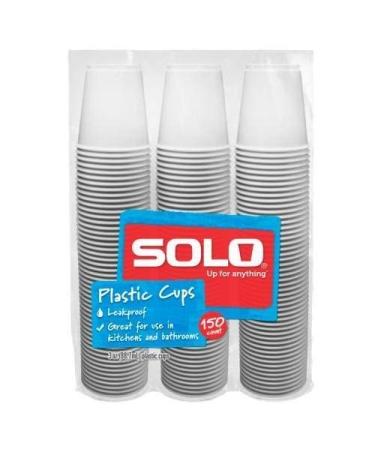 Solo 3-Ounce Plastic Bathroom Cups, 150-Count Package (150)