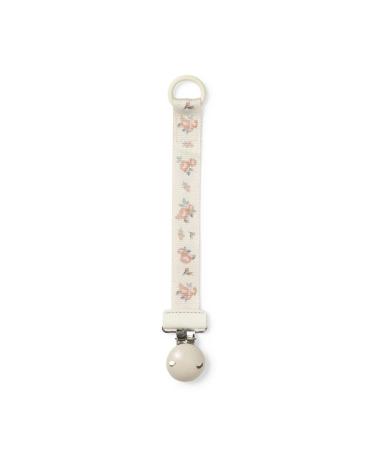 Elodie Details Pacifier Chain 2 Pack - Scandinavian Design for Baby Boys & Girls | Fabric & Wood Clip | Universal Silicone Ring | Autumn Rose & Candy Pink - Buy Online on SooperMarket.com