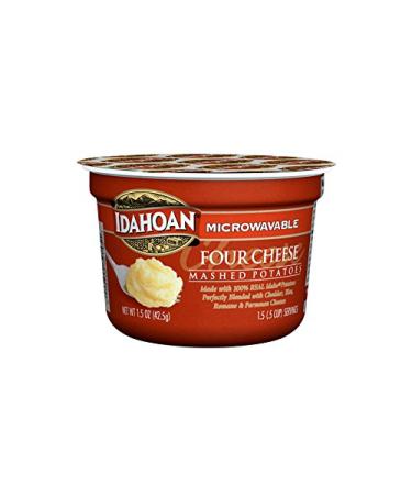 Idahoan Four Cheese Mashed Potatoes Cup, 1.5 Ounce (Pack of 10)