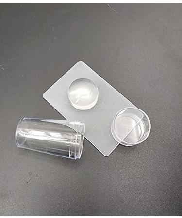 Clear Silicone Jelly Stamper Set for Nail Art Stamping - Manicure Tools - Buy Online on SooperMarket.com