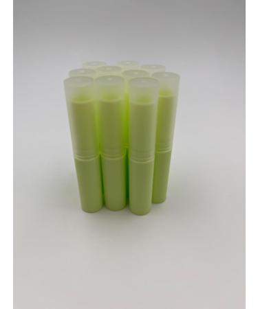 10-Pack Green Lipstick Case Containers | Empty Lip Balm Tubes for DIY Homemade Lip Balm | 4g Plastic Sleeves - Buy Online on SooperMarket.com