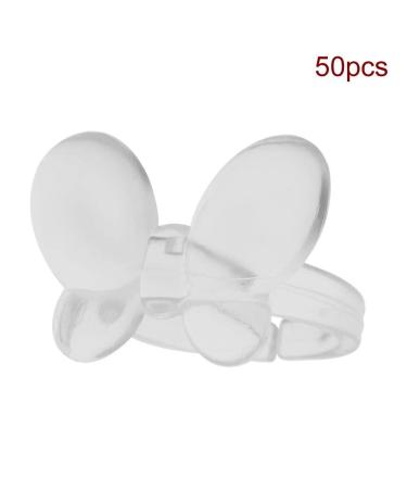 Nail Card Rings - Dekaim 50pcs Flower/Butterfly Gel Color Display Tool Set (01#Butterfly + Clear) - International Shipping Available - Buy Online on SooperMarket.com