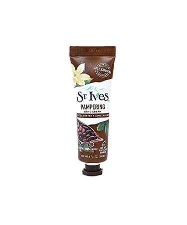 St Ives Hand Cream 30ml Pampering Cocoa Butter & Vanilla Beans