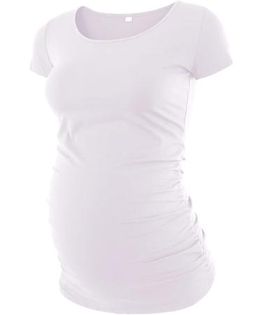 Love2Mi 3PCS Maternity Shirt Short Sleeves T-Shirt Casual Tops - L Black/White/Gray - Buy Online on SooperMarket.com