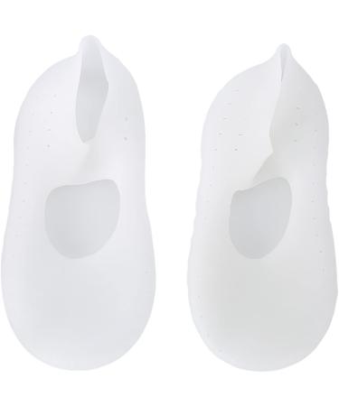 TYCIONG 1 Pair Silicone Socks Foot Protector Anti Tear Protection Foot Care Tool Prevention Socks (M) White M - Buy Online on SooperMarket.com