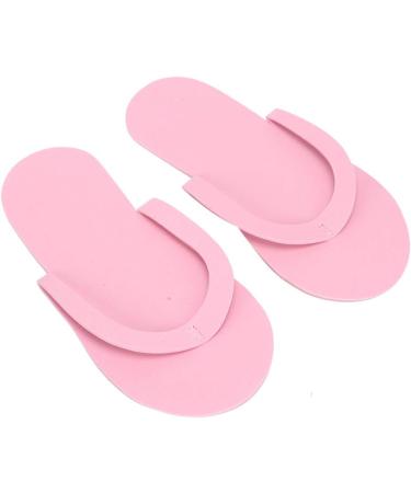 KENANLAN 12 Pairs Spa Slippers 3mm Disposable Flip Flops Foam Pedicure Flip Flops Portable Slippers for Hotel Home Nail Salon Guests Order in Pink - Buy Online on SooperMarket.com