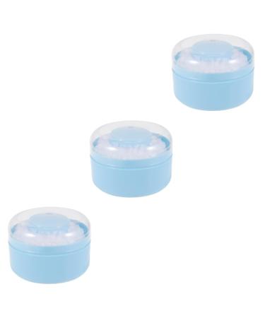 minkissy 3 Sets Makeup Powder Puff Baby Powder Woman Body Powder Round Fluffy Powder Puffs Powder Puff with Handle Dusting Powder Body for Women Large Elf Powder Puff Miss Soft Container