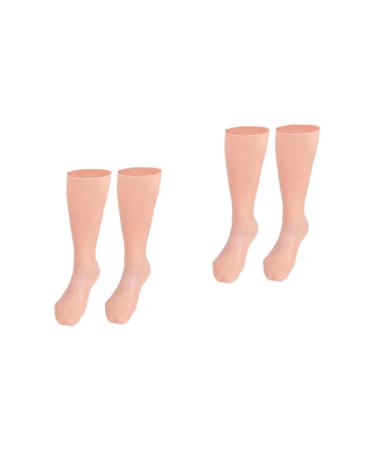 FOMIYES 2 Pairs Exfoliating Moisturizing Socks Feet Moisturising Socks Ladies Heels Rough Calluses Socks Moisturizing Booties Girl Heels Cracked Heels Moisturizing Socks Women's Socks Sebs