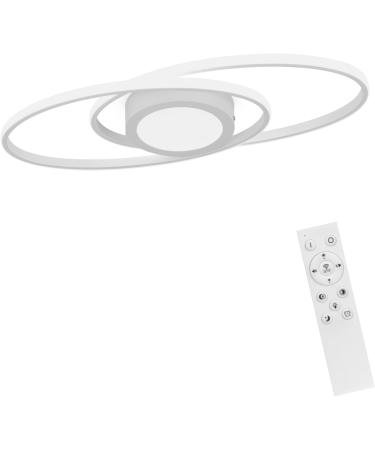 48W Dimmable Glitter LED Ceiling Lamp - Modern White Lighting for Living Room Bedroom & Office with Remote Control (3000K-6500K) - Buy Online on SooperMarket.com