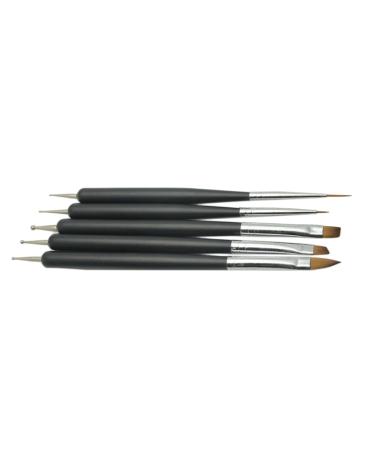minkissy Pens Set nail art pen manicure pen dot painting tools nail art polish pens manicure tools professional nail brush nail art drill pen nail art Accessory picker dual purpose Drill 15.7*0.4CM Black