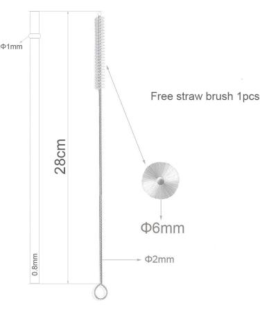 Dakoufish 11 Inch 12 Piece Reusable Acrylic Straws Glitter Sparkle Drinking Straw Plus One Cleaning Brush (11inch Pink) Pink 11 Inch (Pack of 12) - Buy Online on SooperMarket.com