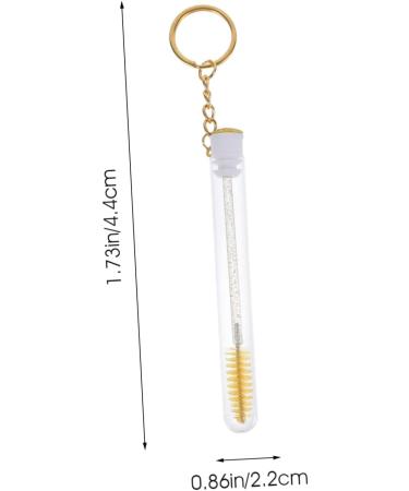 PLAFOPE 10 Pcs Keychain Mascara Brush Empty Mascara Wand Eyelash Brush with Tube Empty Mascara Container - Buy Online on SooperMarket.com