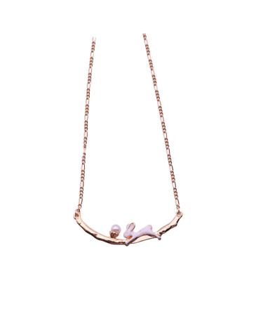 CHILDWEET Pearl Embellishment Necklace Bunny Necklace Fashion Necklaces for Women Trendy Necklaces Rabbit Necklace Cartoon Miss