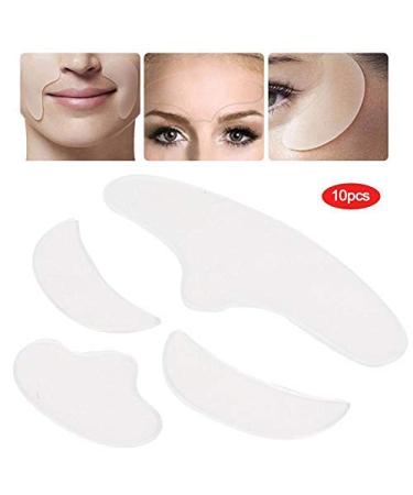 4PCS Anti-Aging Silicone Patches | Skin Tightening Forehead & Eye Pads | Washable Anti-Fold Face & Chin Treatment for Fine Lines - Buy Online on SooperMarket.com