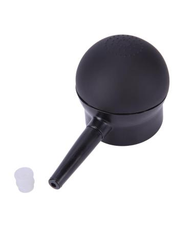 FOYTOKI 2 Pcs Silicone Nozzle Durable Sprayer Hair Colouring Powder Sprayer Spray Tool Plastic Abs Black