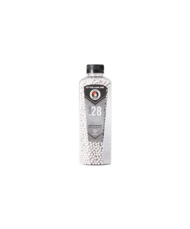Lancer Tactical Polished Grade Airsoft BB 5050 Round 0.28g Streamline Competition Grade Made in Taiwan Airsoft Bio BB Bottle -(Tracer/Bio/Bio Tracer/Regular) 0.28g Regular /White