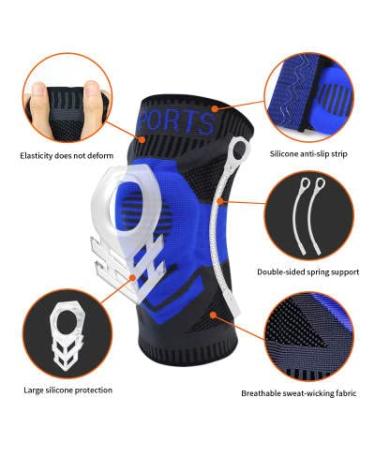 Breathable Sports Knee Guard | Elastic Compression Knee Support for Basketball - Buy Online on SooperMarket.com