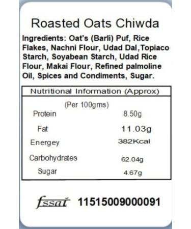 Jaiccha Ghasitaram Roasted Oats Chiwda 450 gms |Diwali Holi Rakhi Valentine Christmas Birthday Anniversary Gift for Her Him Mothers Day Fathers Day| - Buy Online on SooperMarket.com