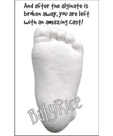 BabyRice Large Baby Hand and Foot Casting Kit with Metallic Bronze Paint - Complete Boxed Set for Perfect Keepsake - Buy Online on SooperMarket.com