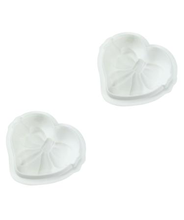 MAGICLULU 2pcs Love Mold Heart Molds Silicone Mold Mini Cake Mold Ice Cube Molds Butter Molds Breakable Heart Mold Baking Pans Silicone Candy Mold White Mousse Flower Model Silica Gel 3D