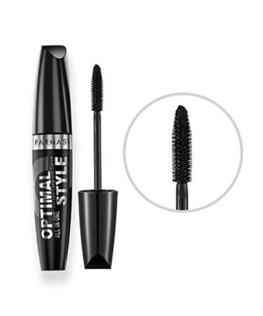 FARMASi Optimal Style Mascara - Volume Longlash Curve | Black 0.27 fl. oz/8ml - Buy Online on SooperMarket.com