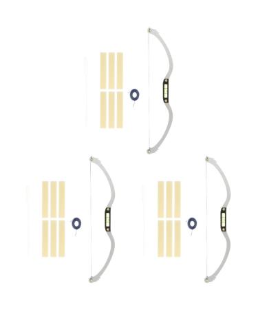 Healeved 3pcs Bow Eyebrow Ruler Eyebrow Level Tool Reusable Eyebrow Stencil Kit Eyebrow Trimming Set