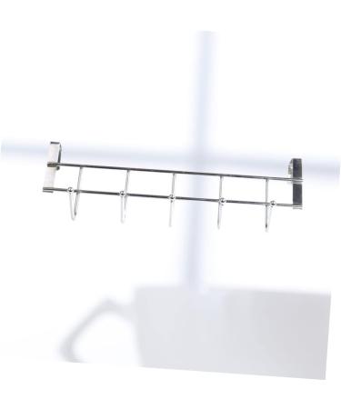 Cabilock Stainless Steel Hooks Door Back Hook Coat Hanger Doors and Windows Tables and Chairs medium Silver - Buy Online on SooperMarket.com