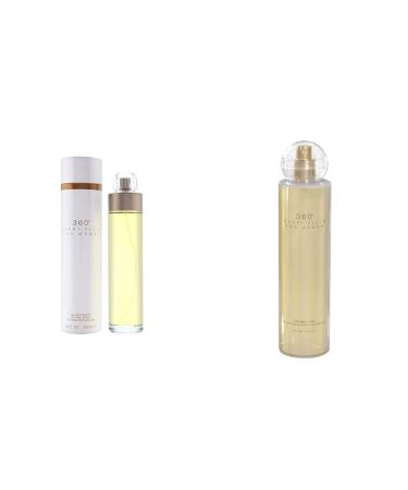 Perry Ellis 360 Eau De Toilette Spray 6.8 Oz/ 200 Ml for Women & 360 for Women Body Mist 8 Ounce