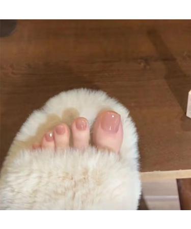 Decorative nail patch ice-cold nude toenails toenails toenails finished nail patches. - Buy Online on SooperMarket.com
