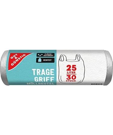 Buy Eco-Friendly 25L Garbage Bags with Handle - Tear-Resistant Liquid-Tight Recyclable | 30 Bags Per Roll 24 Pack - Affordable Shipping Worldwide - Buy Online on SooperMarket.com