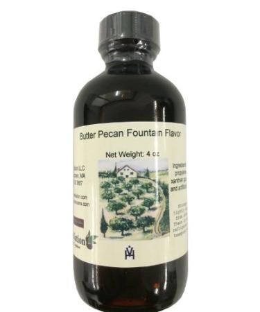 OliveNation Butter Pecan Flavor Fountain, Sugar Free Low Calorie Ice Cream and Beverage Flavoring, Non-GMO, Gluten Free, Kosher, Vegan - 4 ounces 4 Fl Oz (Pack of 1)
