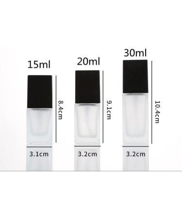 30 ml Transparent Glass Bottles with Black Lid - Premium Quality & International Shipping - Buy Online on SooperMarket.com