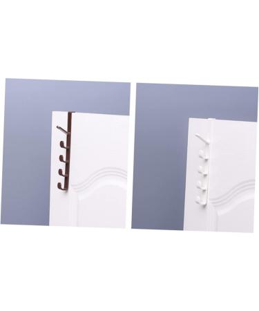 Cabilock 3pcs 5 The Hooks Coat Towel Hat Holders Rack Hangerwhitel Hanging Multifunctional Over Door Plastic medium White - Buy Online on SooperMarket.com