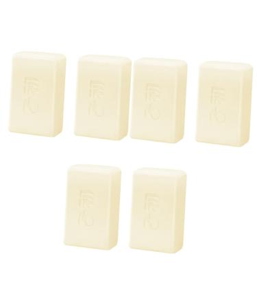 Vaguelly 6 Pcs Laundry Soap Infant Soap Cleaning Soap Laundry Solid Soap Laundry Washing Soap Clothes Soap 1 Count (Pack of 1) Beigex3pcs