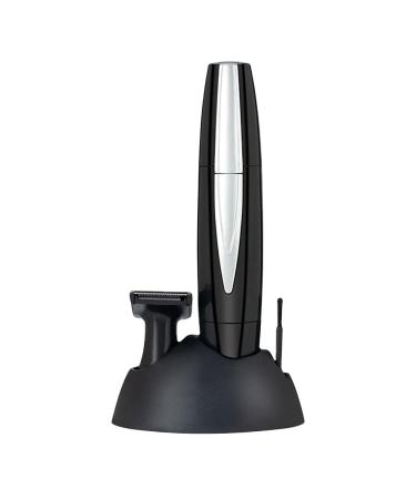 TEMKIN Nose Hair Trimmer 2 in 1 Electric Facial Hair Trimmer USB Charging Nose Ear Hair Shaver Eyebrow Scraper Razor Cleaner Shaving Tool Trimmers