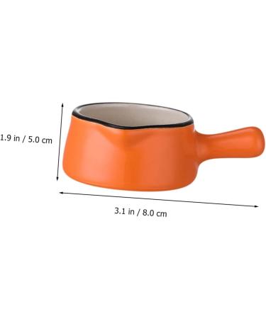 MAGICLULU 6 Pcs Mini Sauce Dish Milk Pasta Cooker Condiment Pot Coffe Creamer Espresso Mugs Coffee Mini Butter Seasoning Serving Dishes Dipping Sauce Bowls Sushi Drying Rack Ceramics Baby 8X5X3CMx3pcs Orangex3pcs - Buy Online on SooperMarket.com