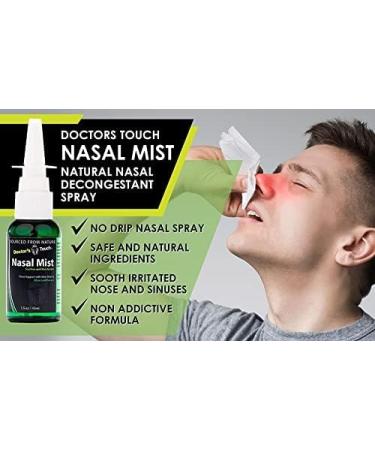 Doctor's Touch Nasal Spray for Dry Nose - Aloe & Colloidal Silver Sinus Support - Drug Free Relief for Sinus Congestion - 1oz - Buy Online on SooperMarket.com
