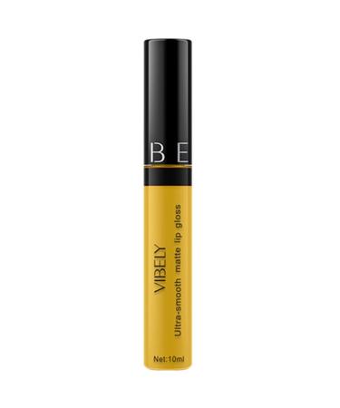 Vibely Matte Liquid Lipstick Waterproof Lip Gloss Velvety High Pigmented Lip Makeup Gift Set for Women Girls Yellow makeup lipstick