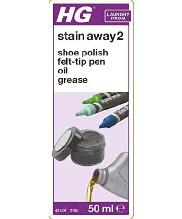 HG Stain Away 2 - Removes Shoe Polish, Felt-Tip Pen, Oil & Grease - 50ml (421005106) - Buy Online on SooperMarket.com