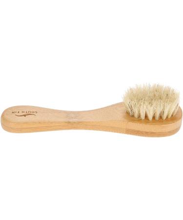 Facial Cleansing Brush - Wooden Handle Manual Skin Care Exfoliation Tool for Radiant Skin - Buy Online on SooperMarket.com