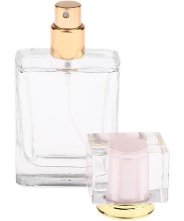 Dajidafu Stylish Pink Cap Empty Glass Perfume Fragrance Bottle Aftershave Spray Containers 50ml - Buy Online on SooperMarket.com