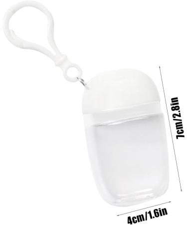 Dispenser Bottle with Keychain 30ml Empty Travel Dispenser Bottle | High Transparency Empty Refillable Containers for Shampoo Hand Wash Cleansing Lotion Toner Body Wash - Buy Online on SooperMarket.com