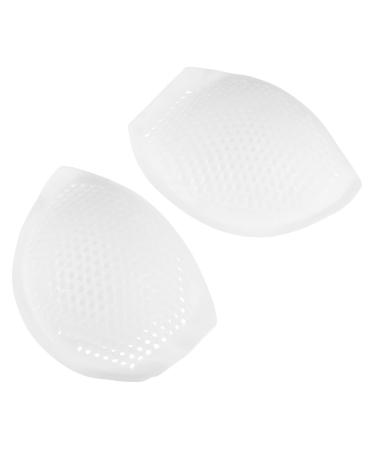 1 Pair Pad Inserts Pad for Bra Silicone Women Breathable Bra Pads Bikini Bra Pads Silicone Bra Inserts Pads White 13X10.5X2CM