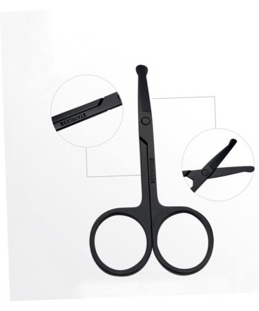 Balacoo Stainless Steel Nose Hair Clippers & Eyebrow Trimmer for Men - 1pc Vibrissa Scissors - Buy Online on SooperMarket.com