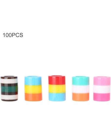 Hair Braid Beads Hair Accessories Colorful Braiding Beads Resin Beads for Decorating Hair African Style Hair Beads100pcs / set - Buy Online on SooperMarket.com
