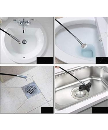 63 Inch Drain Pipe Cleaner - Effective Drain Auger & Hair Catcher for Kitchen Bathroom Tub & Toilet Clog Removal - Buy Online on SooperMarket.com